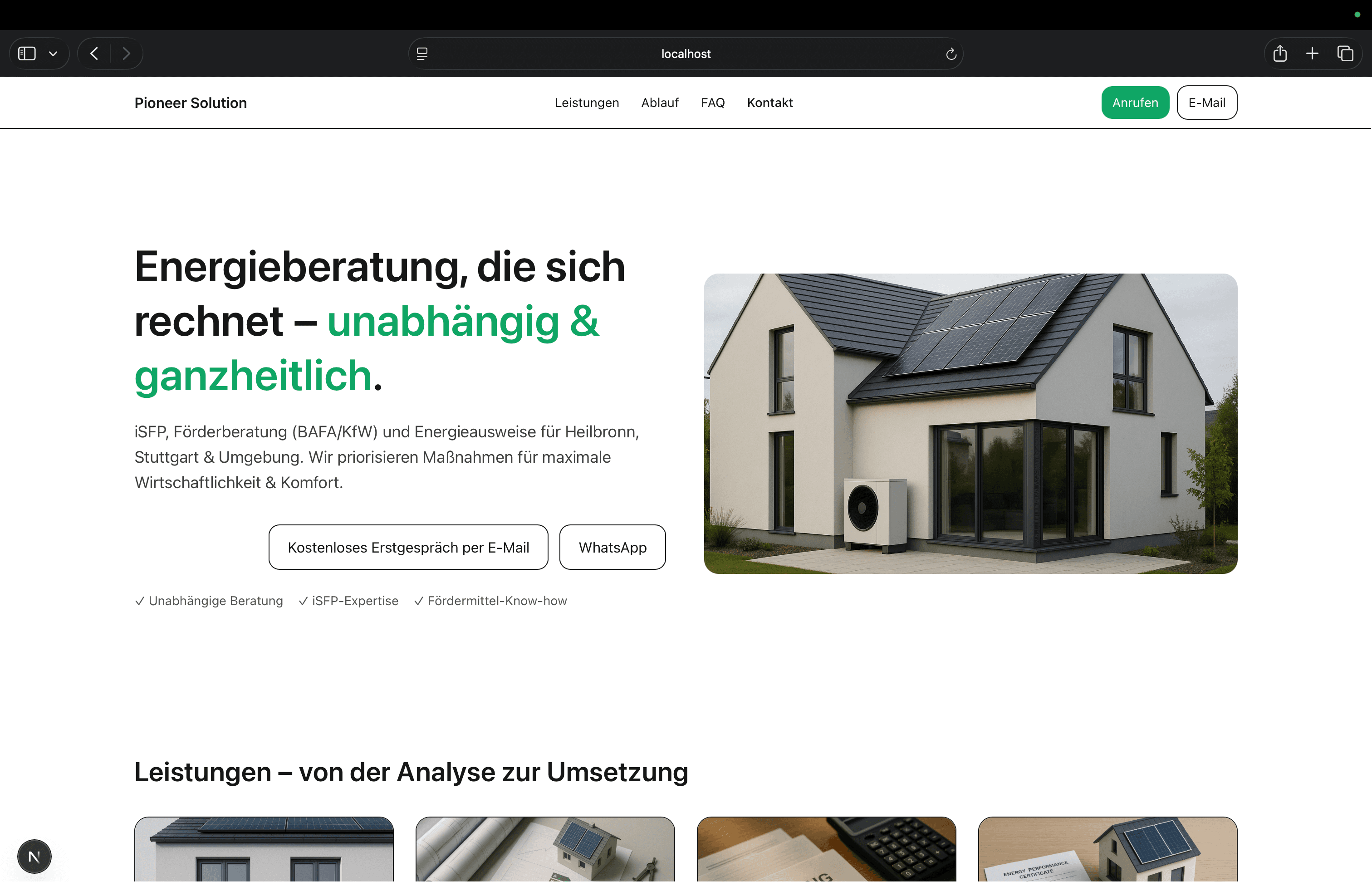 Hero-Screenshot Pioneer Solution